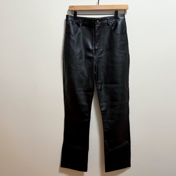 Steve Madden Pants - Steve Madden high rise black faux leather pants Aritzia Abercrombie trendy night